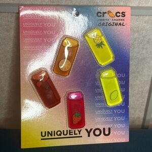 CROCS Jibbitz Charms Set - Red, Orange, Yellow, Pink